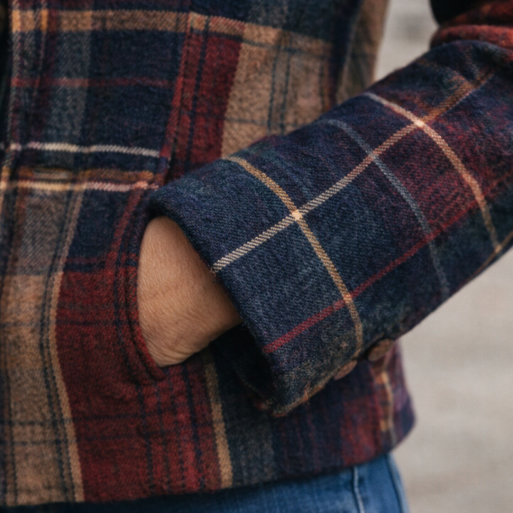 Aloma™ – Karierte Zwischenjacke mit Kragen