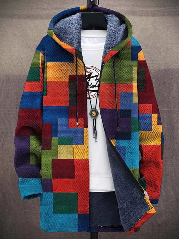 Demira™ – Luxuriöse, von der Kunst inspirierte Jacke mit Reißverschluss